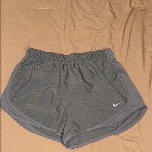 Nike Gray Athletic Shorts with Elastic Waistband